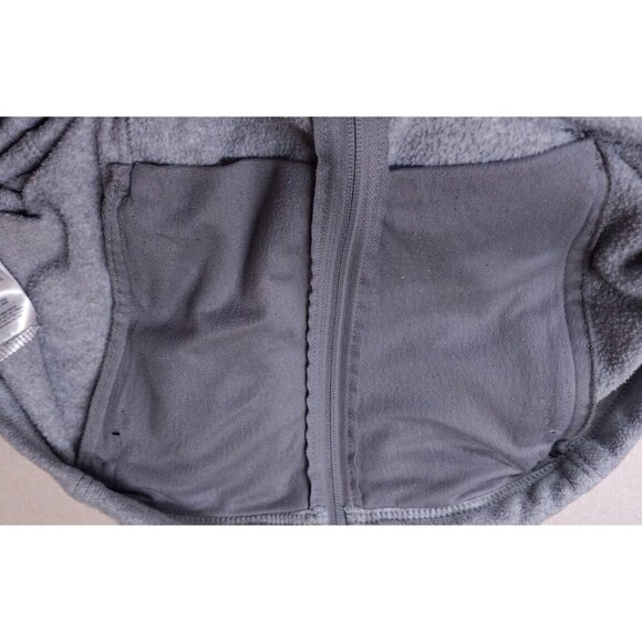 Columbia Womens Medium Grey Fleece Full Zip Hike Camping Outdoors Logo Jacket - Picture 10 of 13